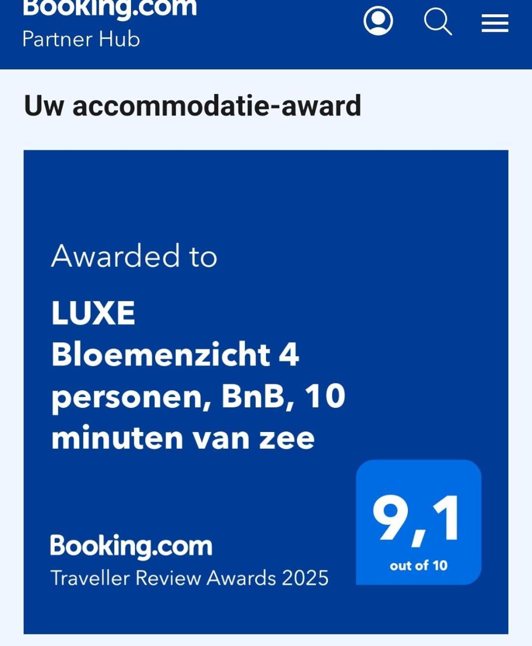 Luxe Bloemenzicht 4 Personen, Bnb, 10 Minuten Van Zee Breezand Exterior foto